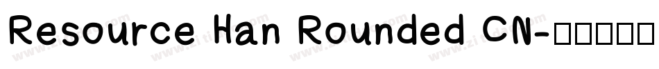 Resource Han Rounded CN字体转换